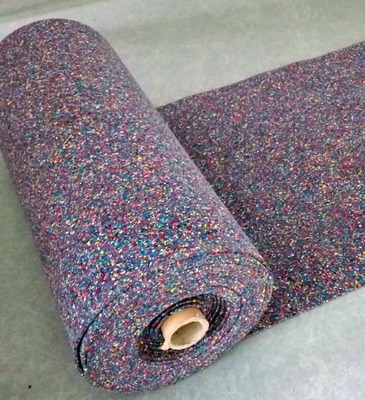 Multicolor rubber foam underlay