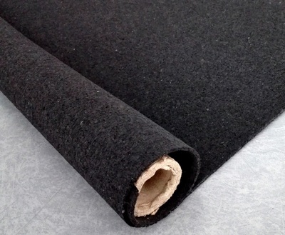 Black rubber underlay